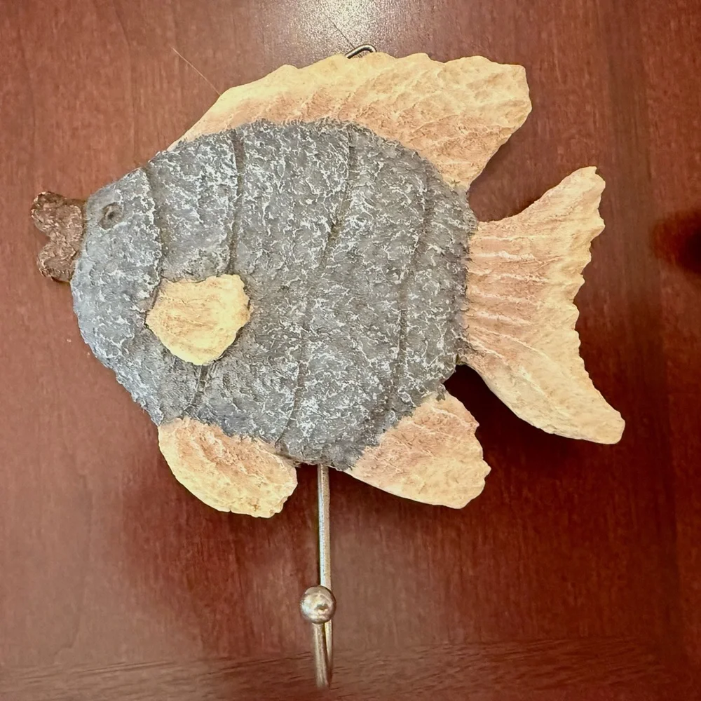 Cream and Gray Nautical Wall Hooks